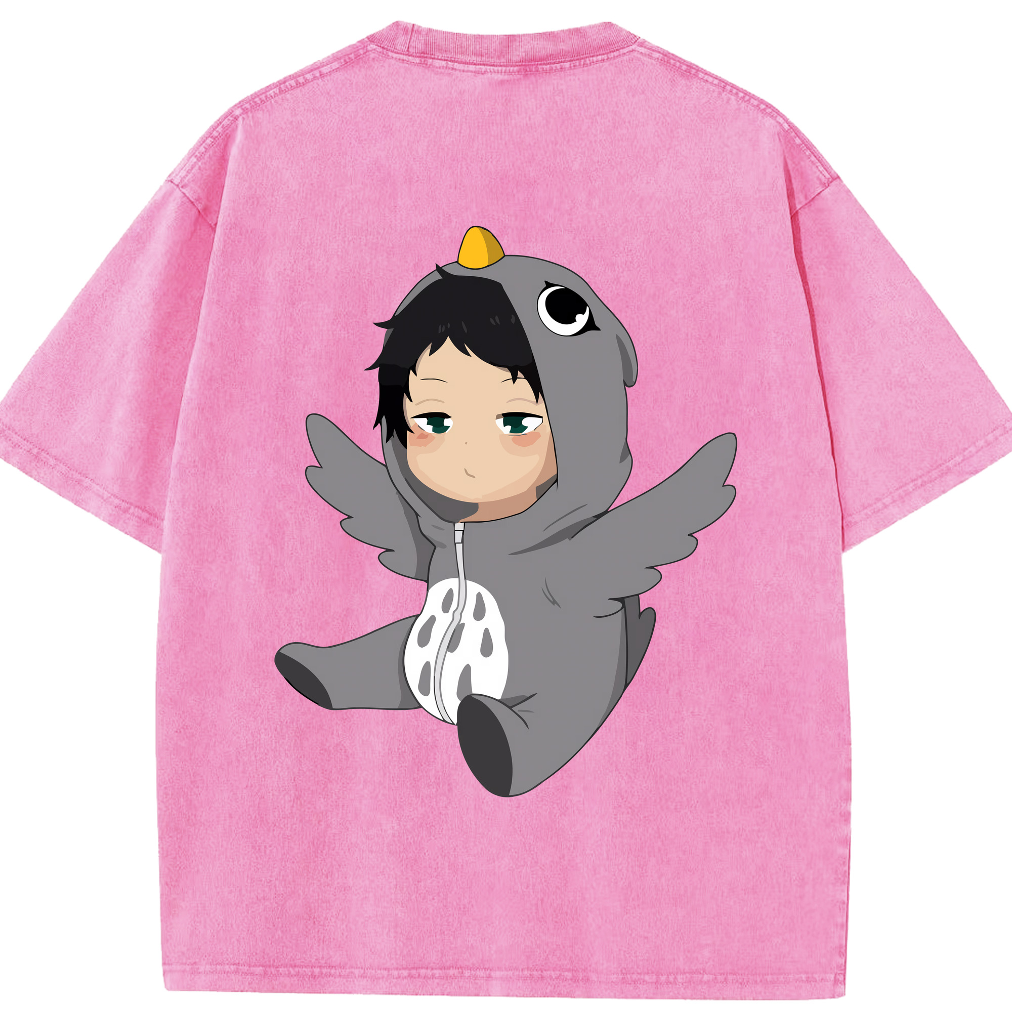 （画像用） ハイキュー!! Haikyu!! 綿100% ヴィンテージ風 半袖Tシャツ（背面プリント）